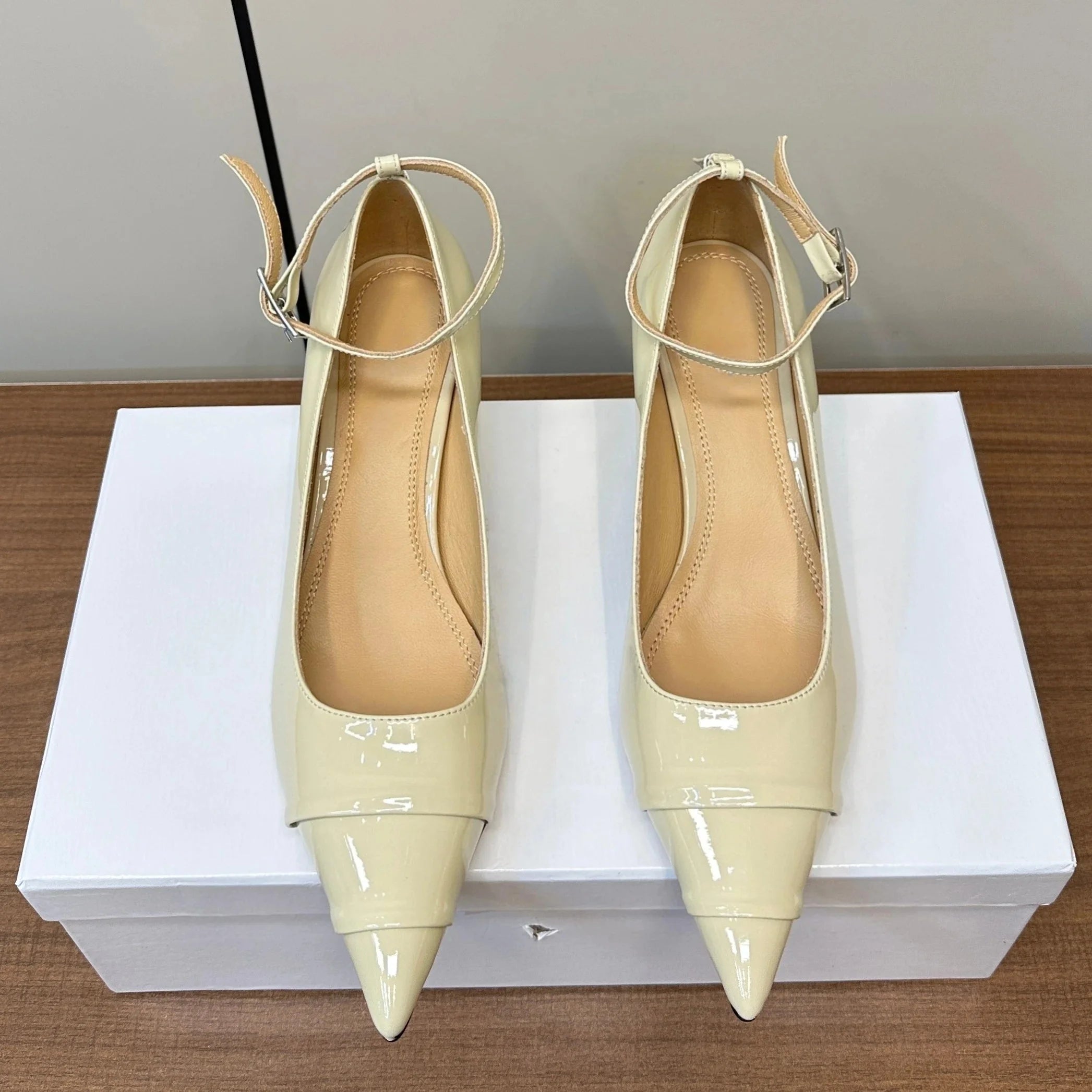 Ankle-Strap Mary Jane Flats